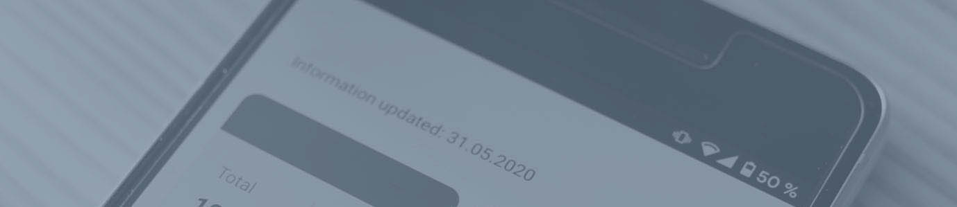 top part of cell phone screen